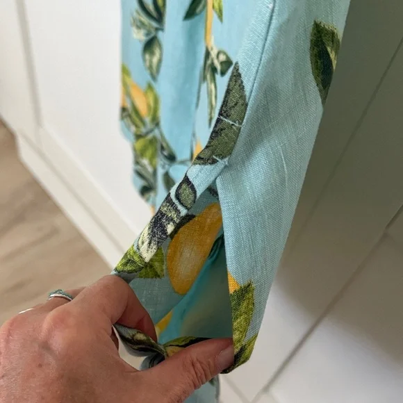 Linen J.Jill lemon 🍋 Dress S - Picture 5 of 12